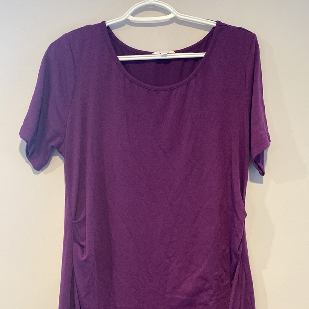 Purple Maternity Dress - Picture 2 of 5